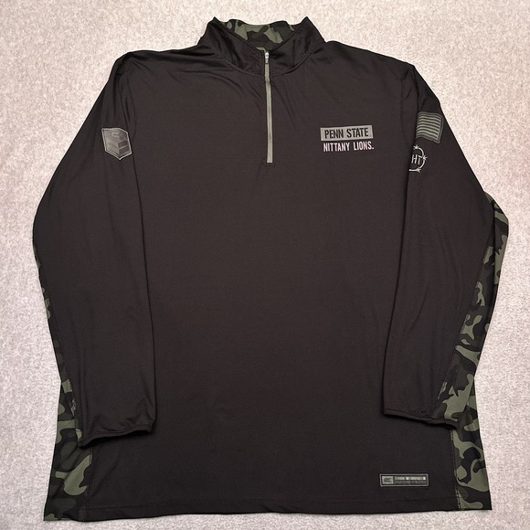 Colosseum Athletics Other - Penn State Nittany Lions 1/4 Zip Pullover Men 3XLT Black Camo OHT Colosseum NCAA
